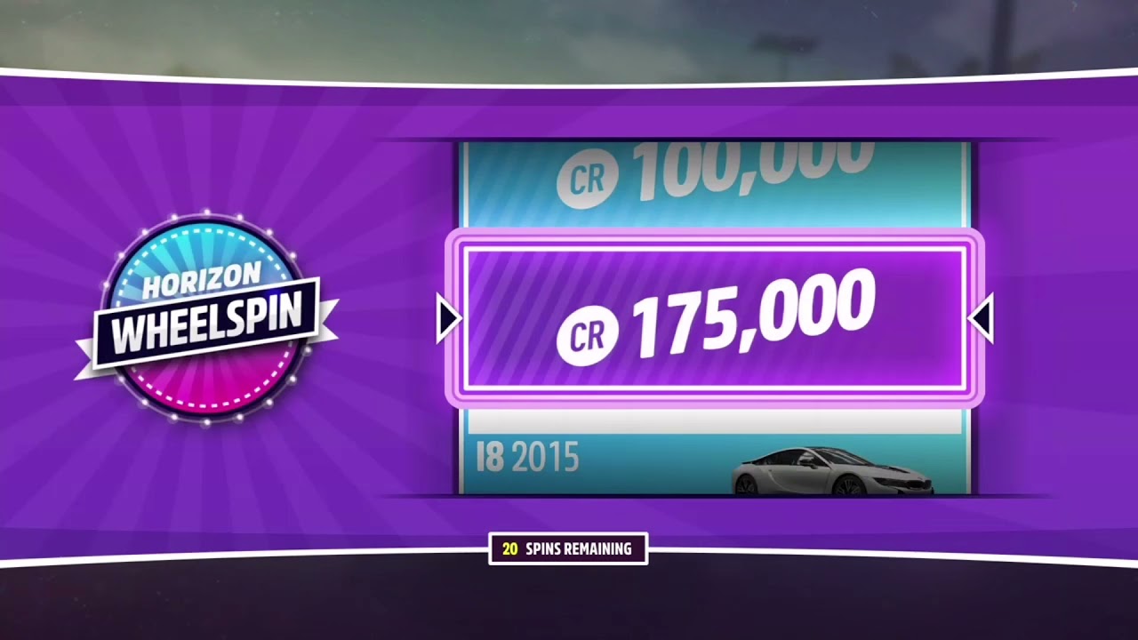 50 wheelspins in Forza Horizon 5