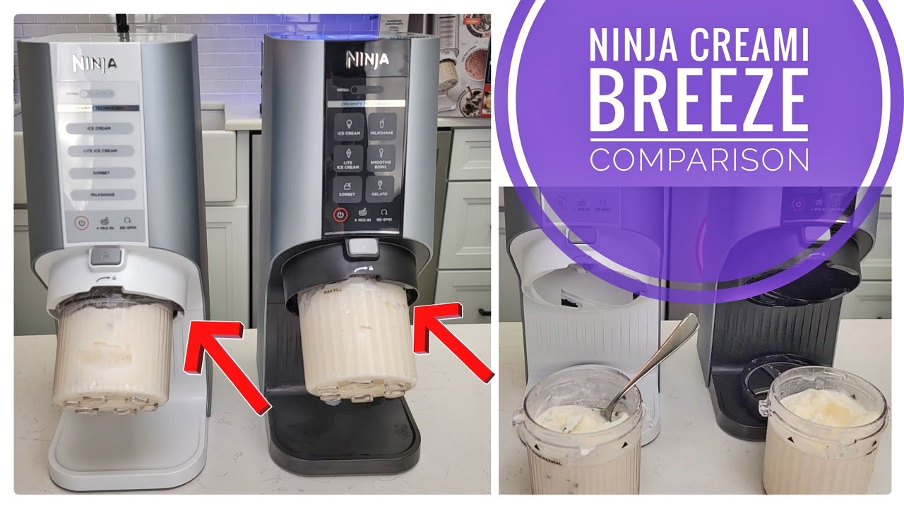 Ninja CREAMi Ice Cream Maker Comparison New Breeze vs Deluxe I LOVE ALL  3!!! 