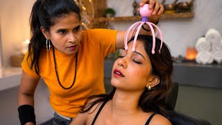 She Said "Thank You" ❤️ | The Most Relaxing Head, Eye, Ear & Neck Massage ASMR | 100% Stress Relief