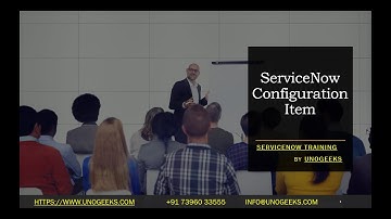 ServiceNow Training | ServiceNow Configuration Item | ServiceNow Course Training