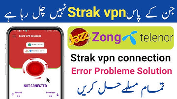 Stark vpn connection error problem  || Stark Vpn connection Problem Solution || Stark Vpn Jazz