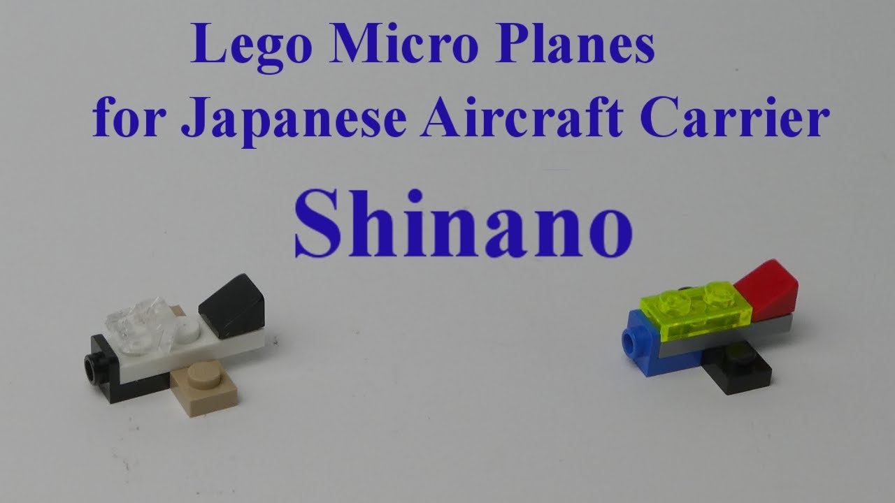 DIY Lego Micro Planes for Japanese Aircraft Carrier Shinano - How to ...