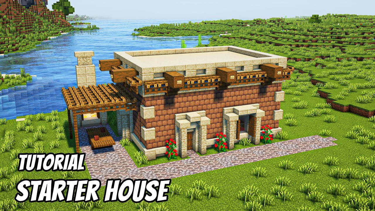Minecraft | How to Build a Simple Cozy Starter House – Easy Tutorial ...