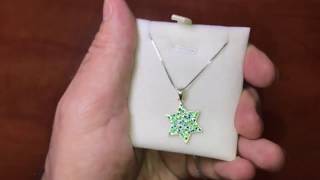 SA1002-10 AHARONI beautiful Star of David Silver pendant