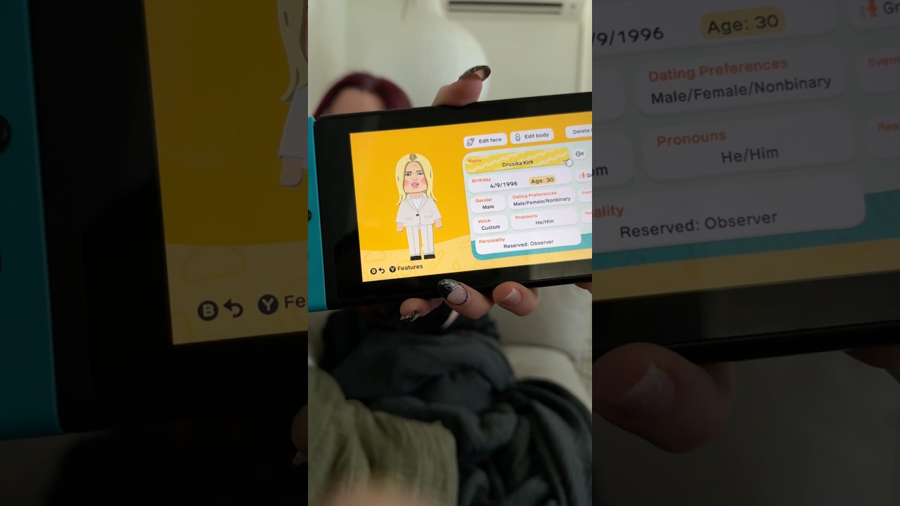introducing drusika kirk #tomodachilife #gaming