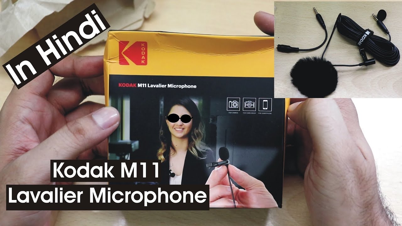 KODAK M11 2.5mm Lavalier Microphone Unboxing and Review In Hindi 6
