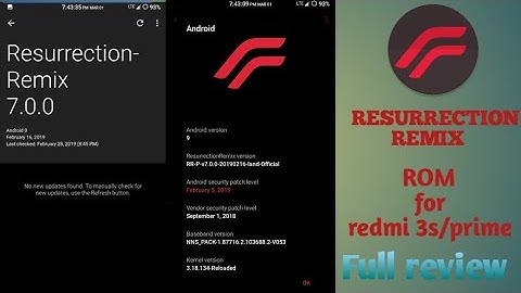 Resurrection Remix ROM  for Redmi 3s/prime full review//by the tech network