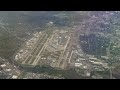 Flying past love field and downtown dallas