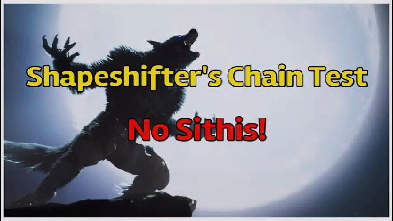 ESO Shapeshifter's Chain Test No Sithis YouTube