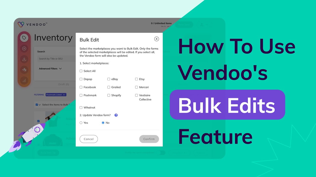 Vendoo Tutorial: How to Use Vendoo's New Bulk Edits Feature