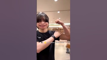 First training so hard in the gym just to carry Khaotung!!😌🤭 #เฟิร์สข้าวตัง #firstkhaotung