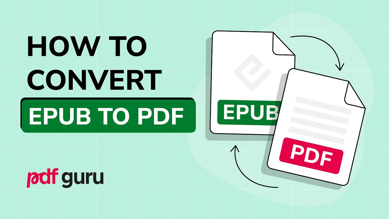 How to Convert EPUB to PDF - Fast & Easy Online
