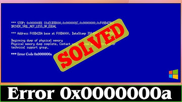 [FIXED] Stop 0x0000000a Windows Error Code Problem Issue