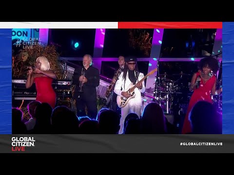 Nile Rodgers and Chic perform 'We Are Family' in London | Global Citizen Live