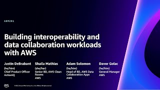 Celebrity AWS re:Invent 2023 - Building interoperability and data collaboration workloads with AWS (ADM201) Profile