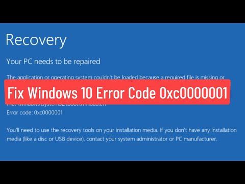 Video Fix Windows 10 Error Code 0xc0000001 (Solved) - youtube