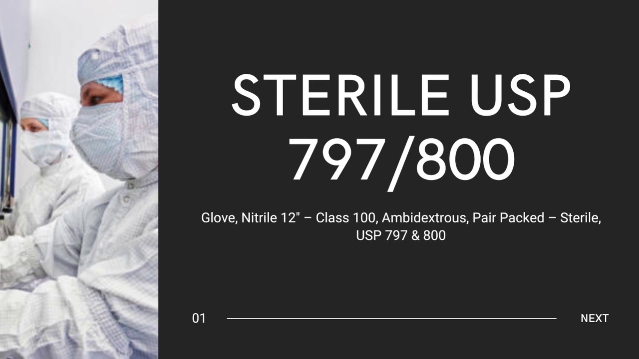 Sterile USP 797:800