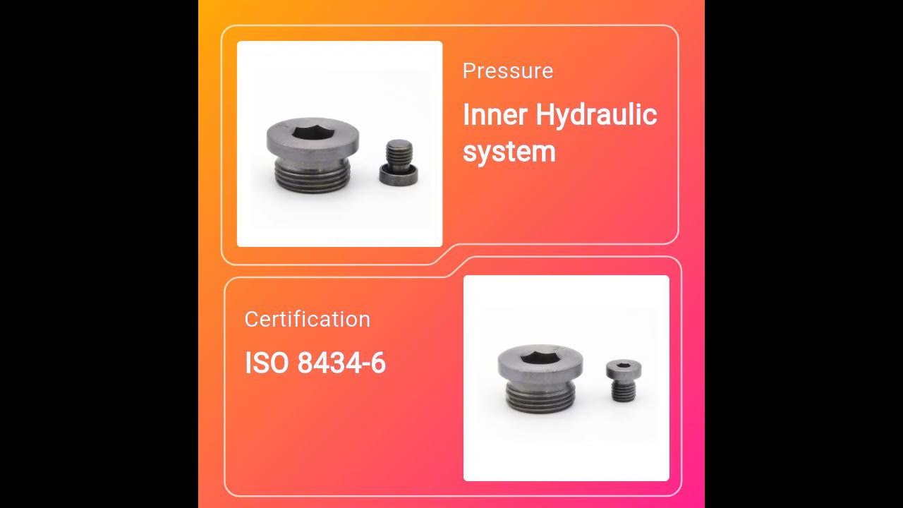 DIN hydraulic caps and plugs, jic hydraulic caps, din 908 hydraulic