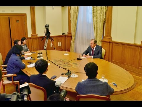 Интервью С.Лаврова СМИ Азии | Sergey Lavrov for Mongolian, Chinese and Japanese media