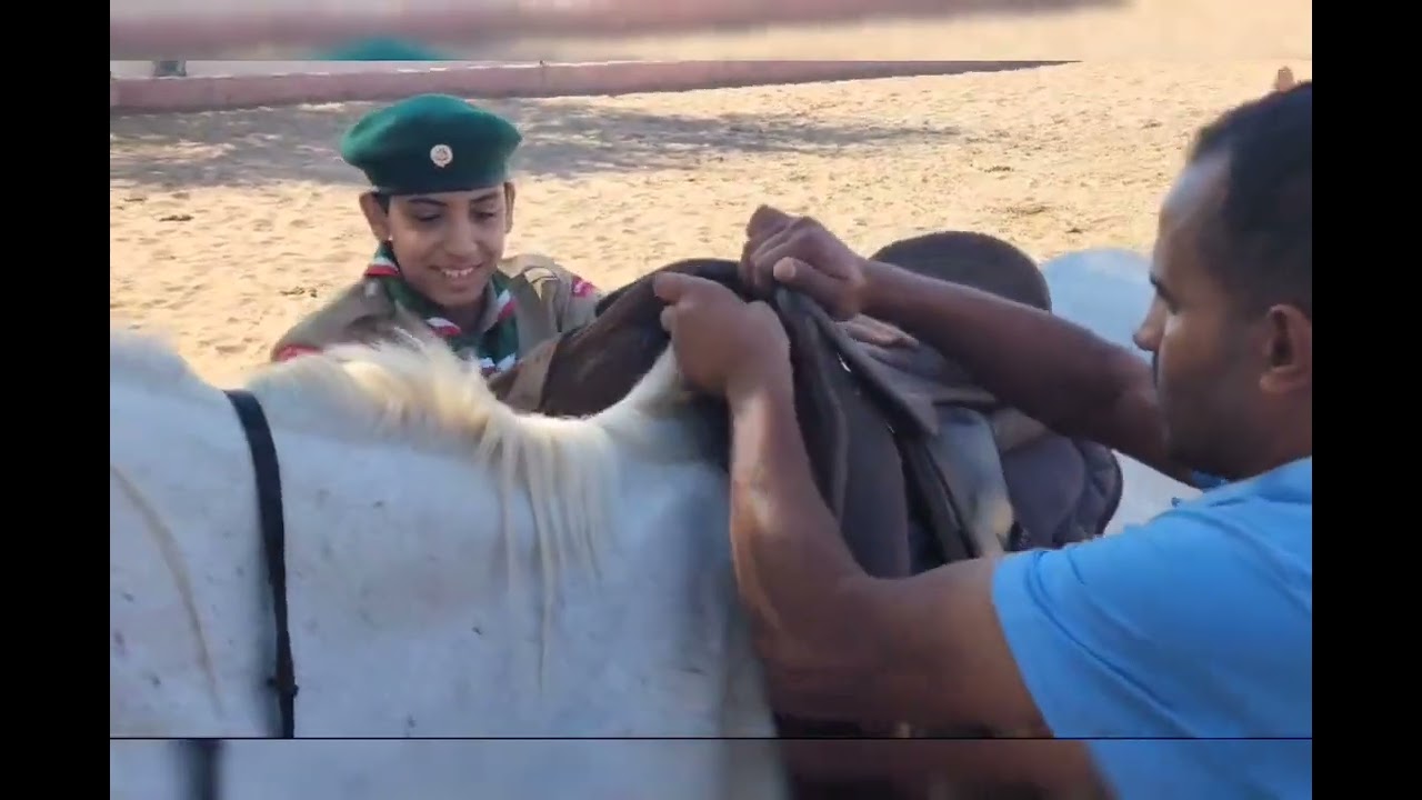 مشروع (أنا فارس) للفرقة الكشفية بالمدرسة بالتعاون مع مربط الحمراء للفروسية