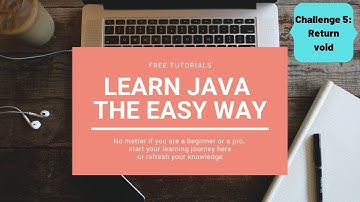 Learn JAVA the easy way - Coding Challenge 5 - Methods with return type void | with solution |
