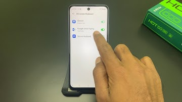 infinix hot 50 5G me Google voice typing on off kaise kare