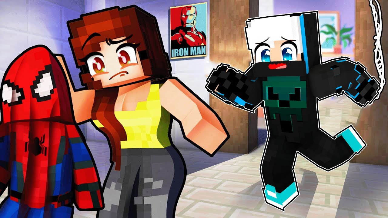 HK FROST is SECRETLY a SPIDERMAN in Minecraft!