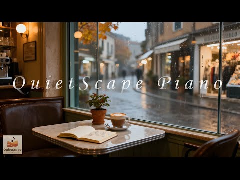 Cover Cozy Italian Coffee Shop Ambience ☕ Relaxing Piano & Strings for Study, Focus, Work