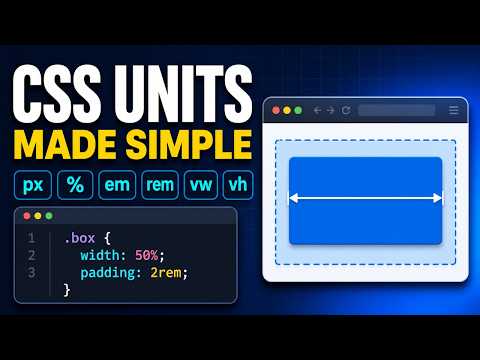 How to Use CSS Units Like a Pro: px, %, em, rem & more