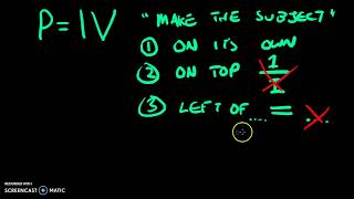 Transposing Formula