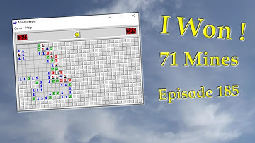 71 Mines - EX. 1 of 4 - I Win ! - EP. 185 - Real Time - No Sound - Minesweeper Practice