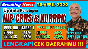 🔴 LIVE CHECK PENETAPAN NI PPPK & NIP CPNS 28 APRIL
