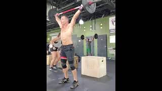 21-15-9... Power Snatch and Box Jump Overs = 3:58