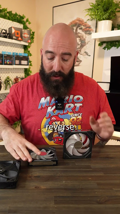 What are reverse blade PC fans?! #pc #pcbuild #pcgaming #gamingpc