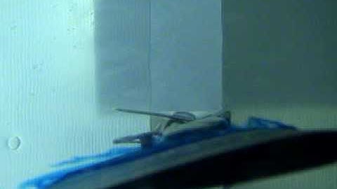 Dye flow visualization on Flapping foil