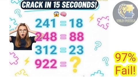 Only 3% Can Solve this Number Puzzle in 15 Seconds! 🤯 | Solve 922 = ?? 👀