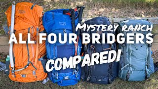 Mystery Ranch BRIDGER Series // All FOUR Sizes Compared & Differences Highlighted