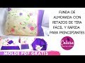 Funda de almohada con retazos / How to pillowcase beginners easy and fast + Molde PDF FREE / GRATIS