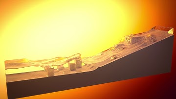 Waterslide Fluid Simulation (Realflow/Blender)