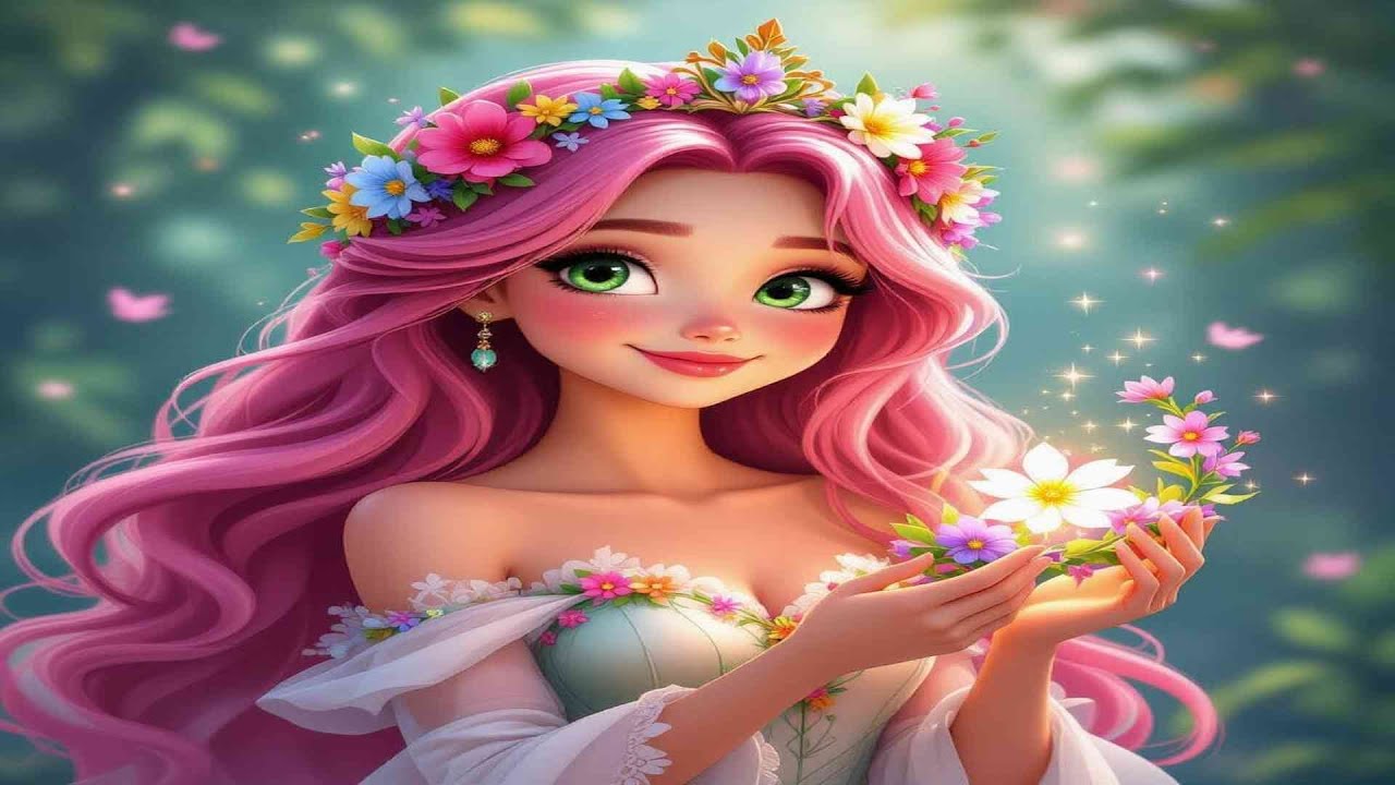 🌸 The Secret of the Flower Princess/Bedtime story for kids‪