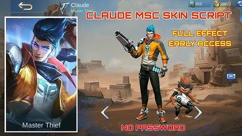 CLAUDE MSC SPECIAL SKIN SCRIPT|PHOVEUS PATCH|NO PASSWORD-JUTZ PLAY