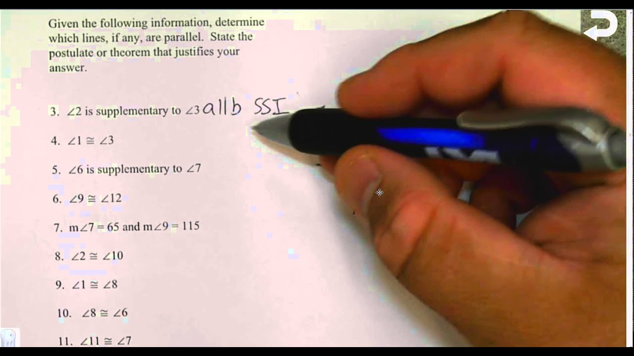 common core geometry unit 3 lesson 3 homework answers