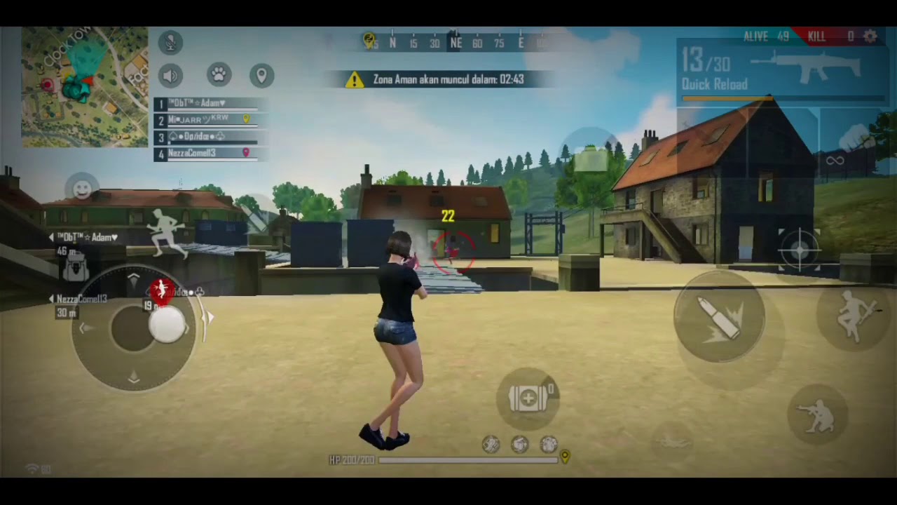 Test Game Play Free Fire Di Hp Vivo Y12 Youtube