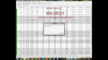 STAAD RCDC beam failure SOLVED without increasing beam size