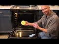 How to clean your entire oven faster  top sides and bottom of oven