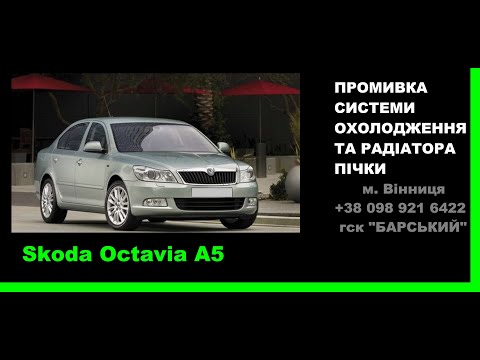 Промивка радіатора обігрівача салону Skoda Octavia A5 Промывка радиатора печки Шкода Октавія Винница