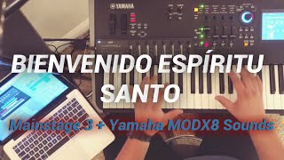 Miniatura del video "Intro + Bienvenido Espiritu Santo - Miel San Marcos - Piano tutorial/cover YAMAHA MODX + MAINSTAGE 3"