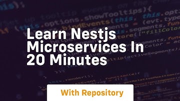 learn nestjs microservices in 20 minutes
