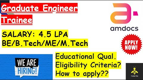 🔴Amdocs  Hiring  | For BE/B.Tech/ME/M.tech?MCA | GET Role | 4.5 CTC| Apply Now🔴🔥🔥