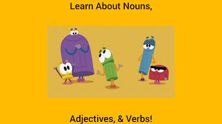 Learn About Nouns, Adjectives, & Verbs!